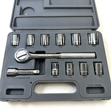Napa Auto Parts Evercraft 38 Metric Portable Socket Set 12 Piece Hard Case New