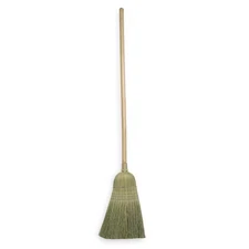 Tough Guy 1Vac1 11 1/2 In Sweep Face Corn Broom, Medium/Stiff Combination,