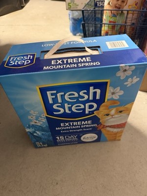 Fresh Step Extreme Mountain Spring Clumping Cat Litter 25 lb Odor Control