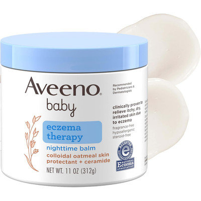 Aveeno Baby Eczema Therapy Nighttime Balm 11oz Triple Oat Ceramides