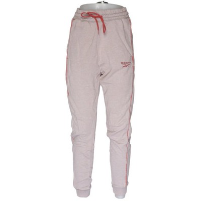 Reebok, Jogginghose, Größe: 34/36, Beige/Rot, Baumwolle/Elasthan/Polyester #821