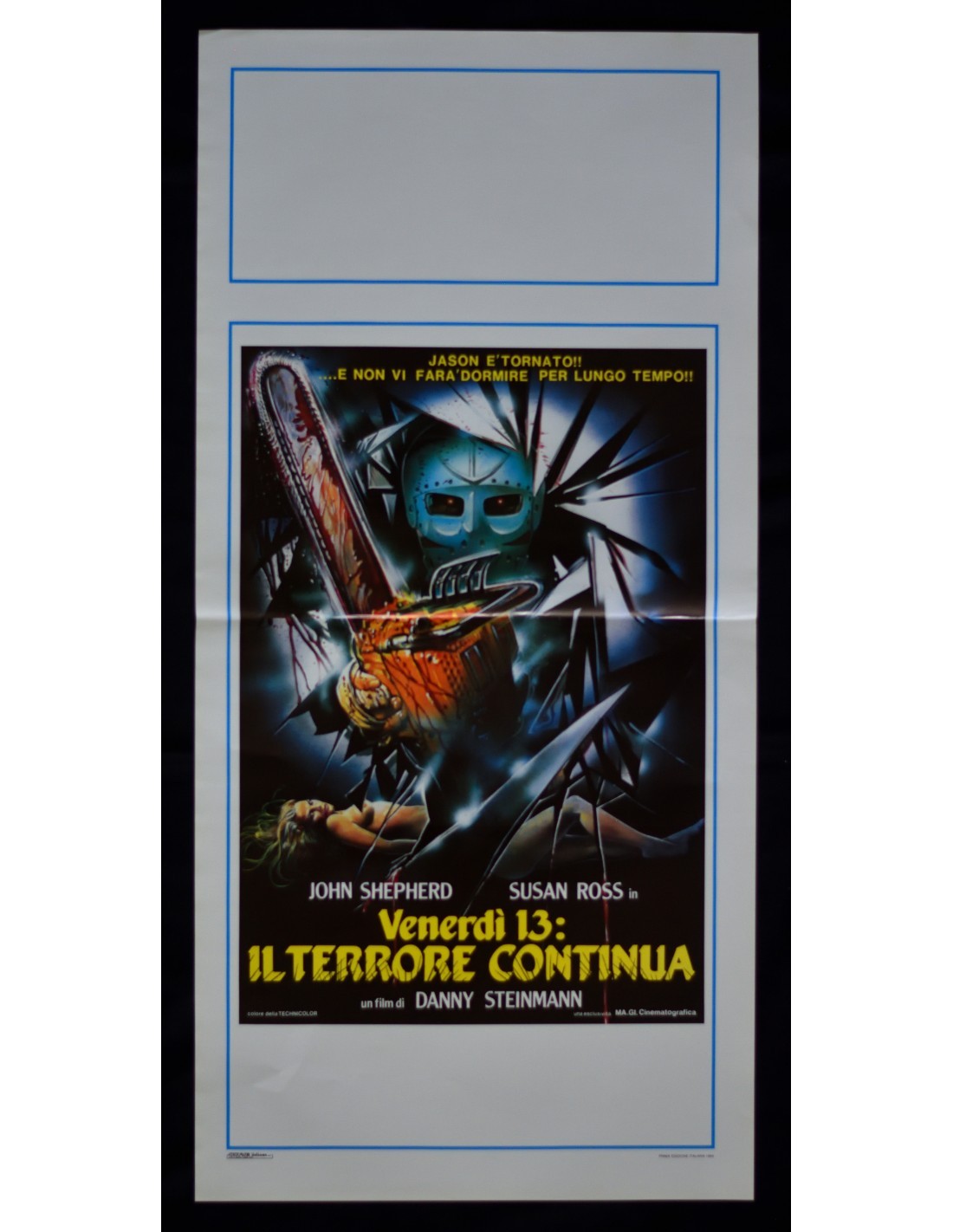 Locandina originale film Venerdì 13: il terrore continua (1985) - Regia di Danny Steinmann