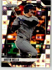 Austin Wells 2025 Panini Prizm Pandora Prizms 212 #/199 New York Yankees