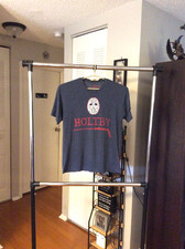 Washington Capitals #70 Brayden Holtby Hockey Mask Gray Shirt Adult Large