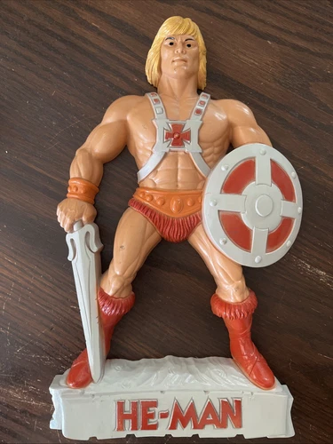 1984 MOTU He-Man 3-D Wall Plaque Masters of the Universe Wall Hanger Decorettes