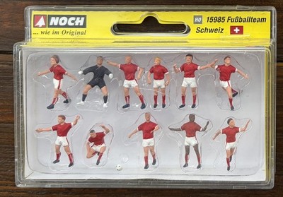 Noch 15985 Figuren WM Fussballteam Schweiz, H0,1:87,Modellbahn Märklin,Roco,Bemo