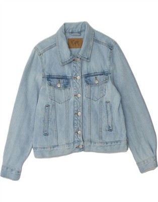 AMISU Womens Denim Jacket Small Blue Cotton AH12