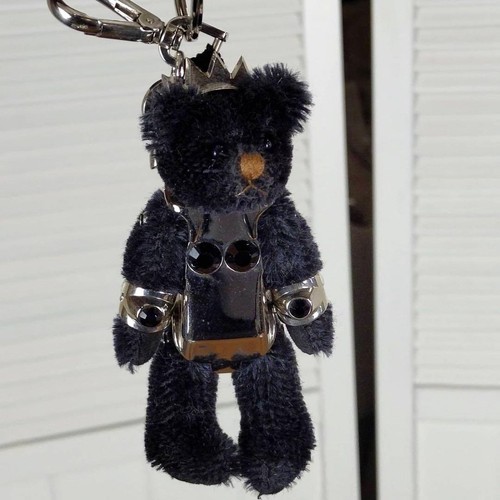PRADA Keychain Charm Robot Bear Black