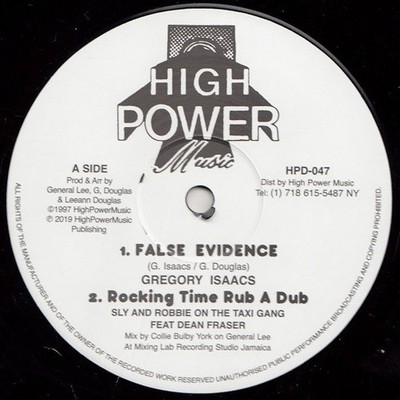Gregory Isaacs / Yami Bolo - False Evidence / Flee Outa Babylon (12'')