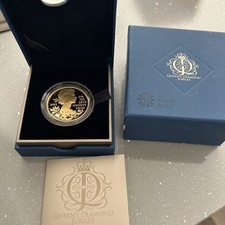 Coin Silver Proof £5 Gold Plated Edition 2012 Queen's Diamond Jubilee (356)
