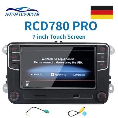 7" RCD780 PRO RCD360 187B Android Auto CarPlay Autoradio Pour VW PQ Golf Tiguan - Bild 1 von 4