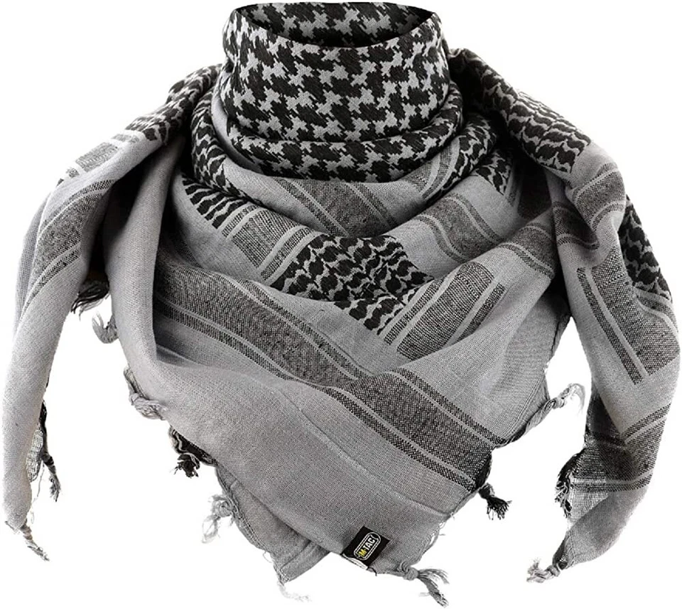 Rothco Crossed Rifles Shemagh Tactical Desert Keffiyeh Scarf - Grey - Image 2 of 3