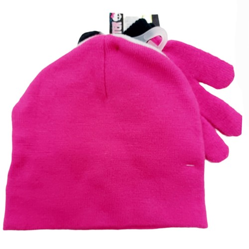 Monster High Girls Beanie Hat & Gloves Set-Ages 4-8-Pink - Picture 4 of 4