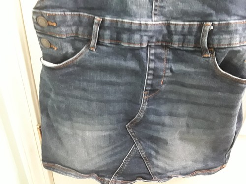 SO Stretch Blue Denim Jumper Mini Dress Girls Size 14 - Picture 5 of 7