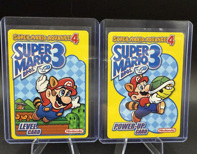 Super Mario 3 E Reader Cards Lot Of 2 Pack Leaf Ride In Sky Fresh Sleeved Minty