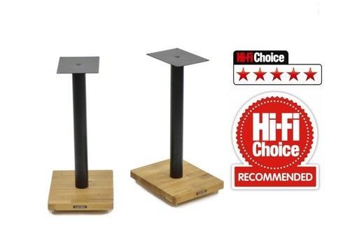 Apollo Cyclone 5 Speaker Stands - Award Winning 20" inch Black Oak - Fillable - Picture 2 of 5