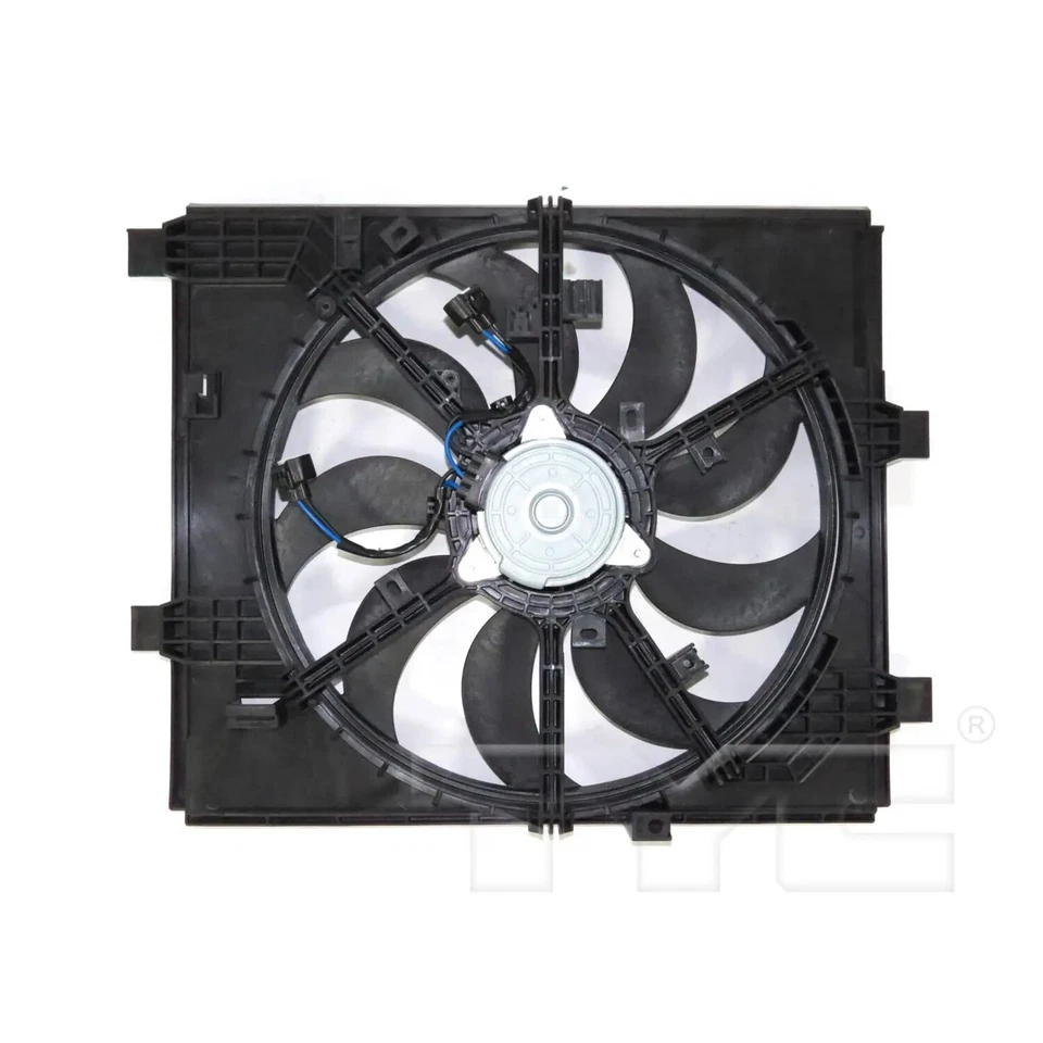 Conjunto de ventilador condensador y radiador doble TYC 622960 para Nissan Juke 11-14 Foto 4 de 4