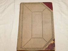 VINTAGE 1913-1915 LARGE 14" X 9 1/2" X 2 1/2" RECEIPT INVOICES BOOK FROM NY FARM