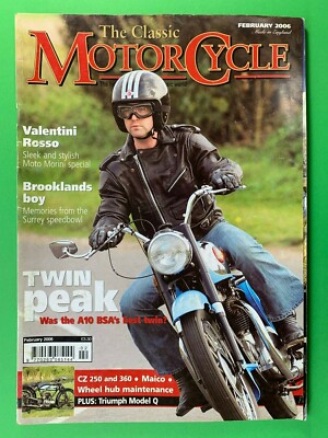 The Classic MotorCycle Magazine - Feb 2006 - BSA A10 - Moto Morini Valentini