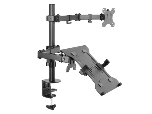 Equip 13"-32" Articulating Dual Arm Monitor Laptop Desk Mount Bracket - 650119