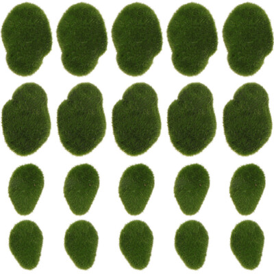 24 Pcs Moss Planter Artificial Stone Foam Stones Micro Landscape Decoration