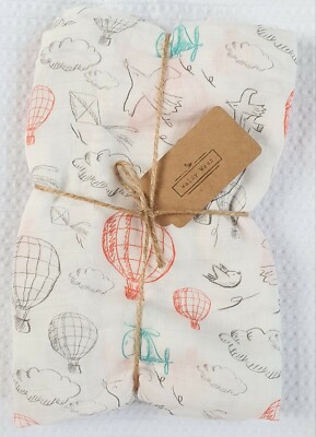 2er Set XL Bambus Musselin Baby Swaddle Decke 