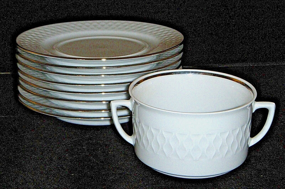 Vintage SCHIRNDING BAVARIA SCG54 Embossed White China with