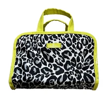 Modella Cosmetic Toiletry Travel Bag Case Plastic Animal Print NWOT