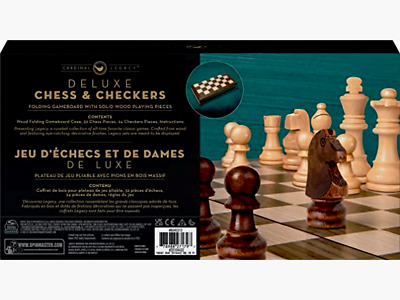 Legacy Deluxe Chess & Checkers Set