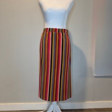 Wild Fable Multicolor Striped Women's Skirt Pleated Size Medium