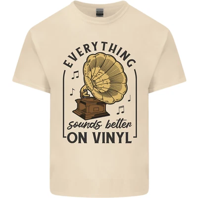 La Musique Sonne Mieux Sur Des Disques Vinyles T-Shirt En Coton Pour Homme - Photo 1/4