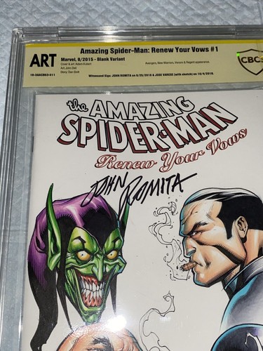 INCREÍBLE SPIDER-MAN #1 CBCS 9.8 SS ARTE ORIGINAL JOHN ROMITA SR & JOSE VARESE - Imagen 5 de 12