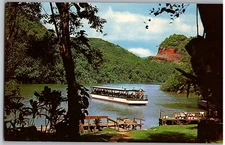 Smiths Motor Boat Landing at Fern Grotto Wailua River Kauai Hawaii Postcard