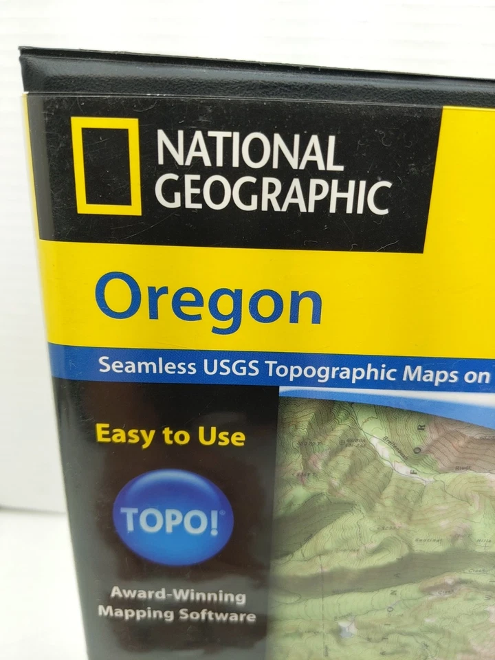 National Geographic TOPO! Topographic Maps Oregon For Mac (CD-ROM) GPS Ready - Image 3 of 4