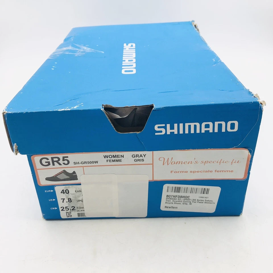 Shimano GR5 SH-GR500W Flat Women Cycling Shoes- Gray-Size EU:40, US:7.8 - Image 3 of 4