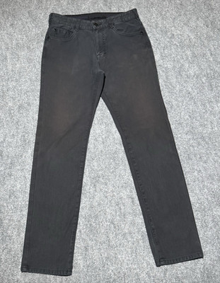 Edwin Jerseys Straight Fit Jeans Men 30x31 Black Mid Rise Faded Wash Japan