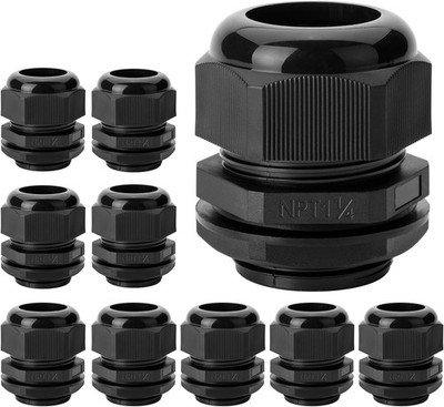 Cord Gland Waterproof Connector Nylon 10 Pack