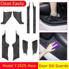 For Tesla Model Y Juniper 2025 2026 Front Rear Door Sill Guard Anti Scratch Dirt