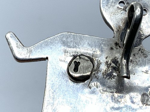 Native American Hopi Sterling Silver Mudhead Petroglyphs Pendant ~ 9.1g - 第 5/8 張圖片