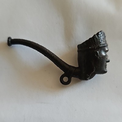 20s Cracker Jack Prize Small Black Figural Head Tobacco Pipe
