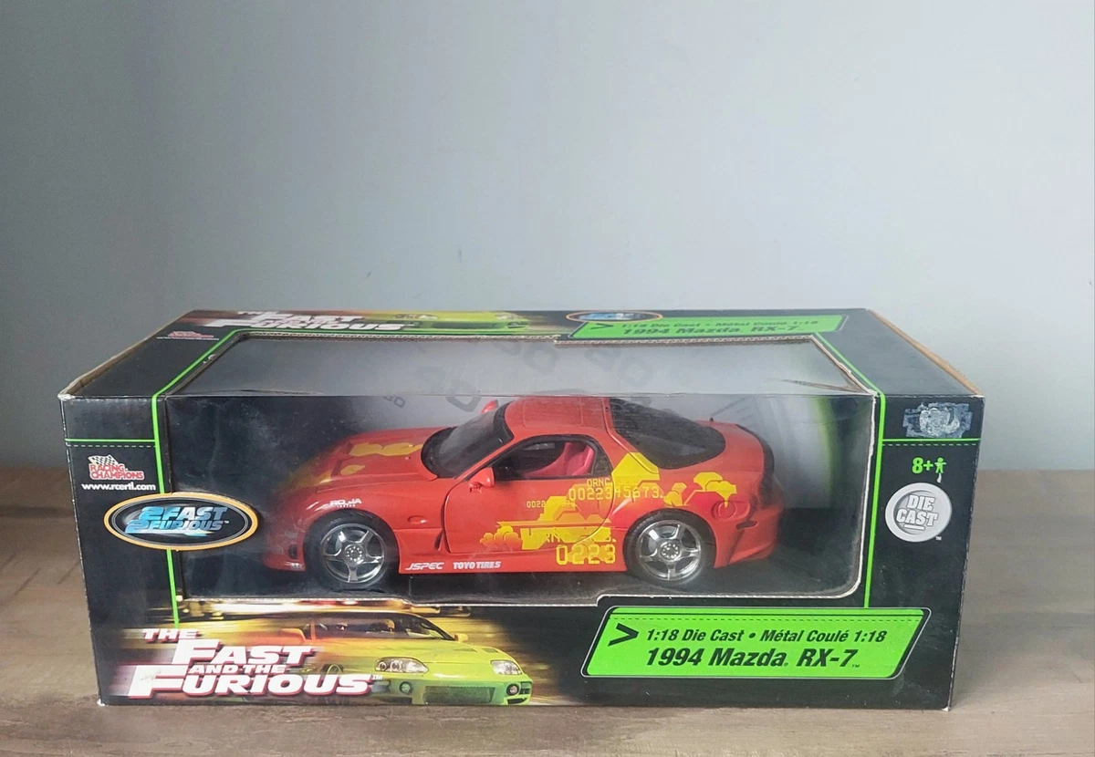 【希少】FAST&FURIOUS MAZDA RX-7 1/18 Dom's 1993 Mazda RX-7 1:18 Scale From The Fast and The Furious