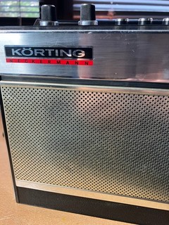 Kofferradio Körting "Turin" super Zustand von 1968 UKW Stationstasten