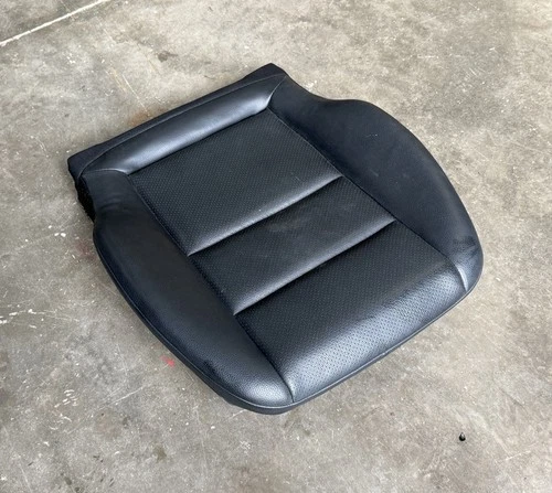 08-14 Mercedes C250 C300 C350 Driver Left Lower Bottom Seat Cushion Black OEM