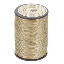 Waxed Cord 0.8mm Beige Waxed Polyester Cord 54 Yards String Thread