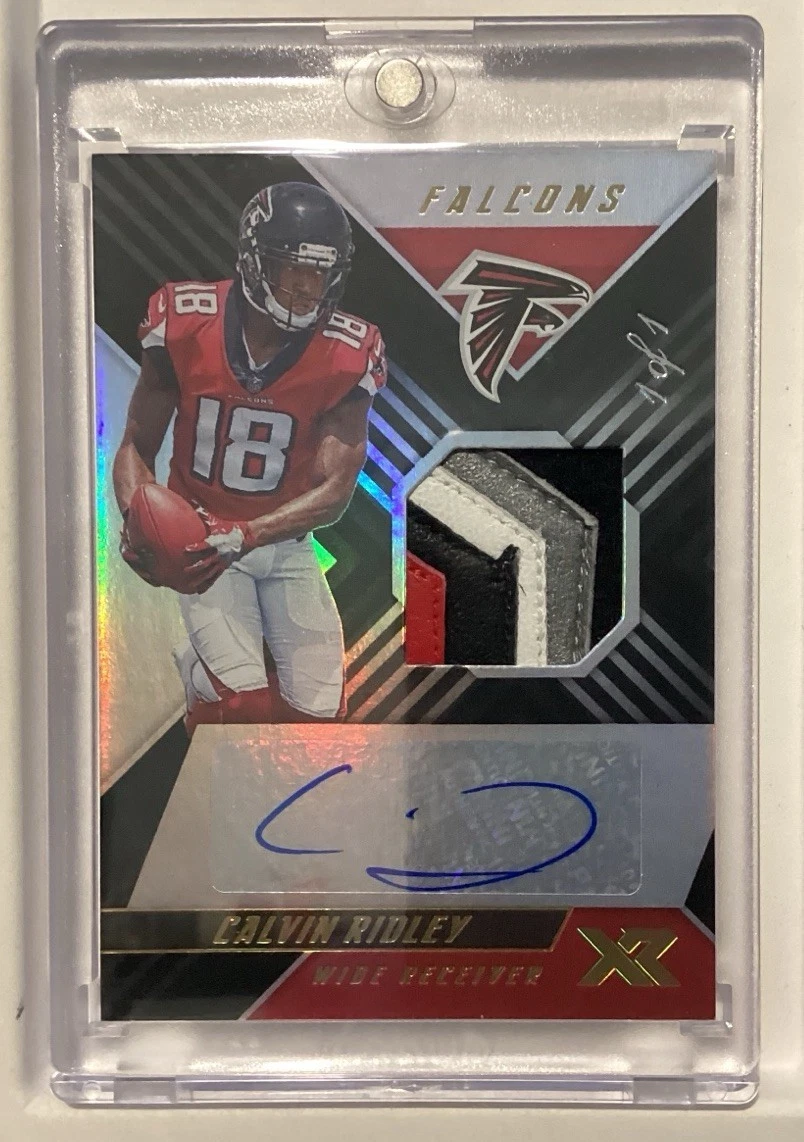 Calvin Ridley Panini XR Rookie Swatch Autograph #RSA9 Nflpa Tag 1/1