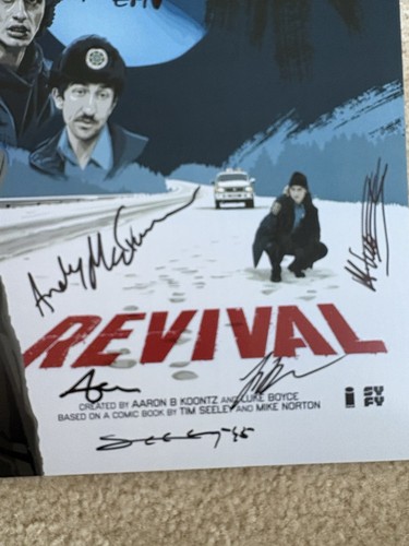 SDCC 2025 Exclusive REVIVAL SYFY TV Poster Signed X8 Melanie Scrofano Tim Seeley - Picture 2 of 7