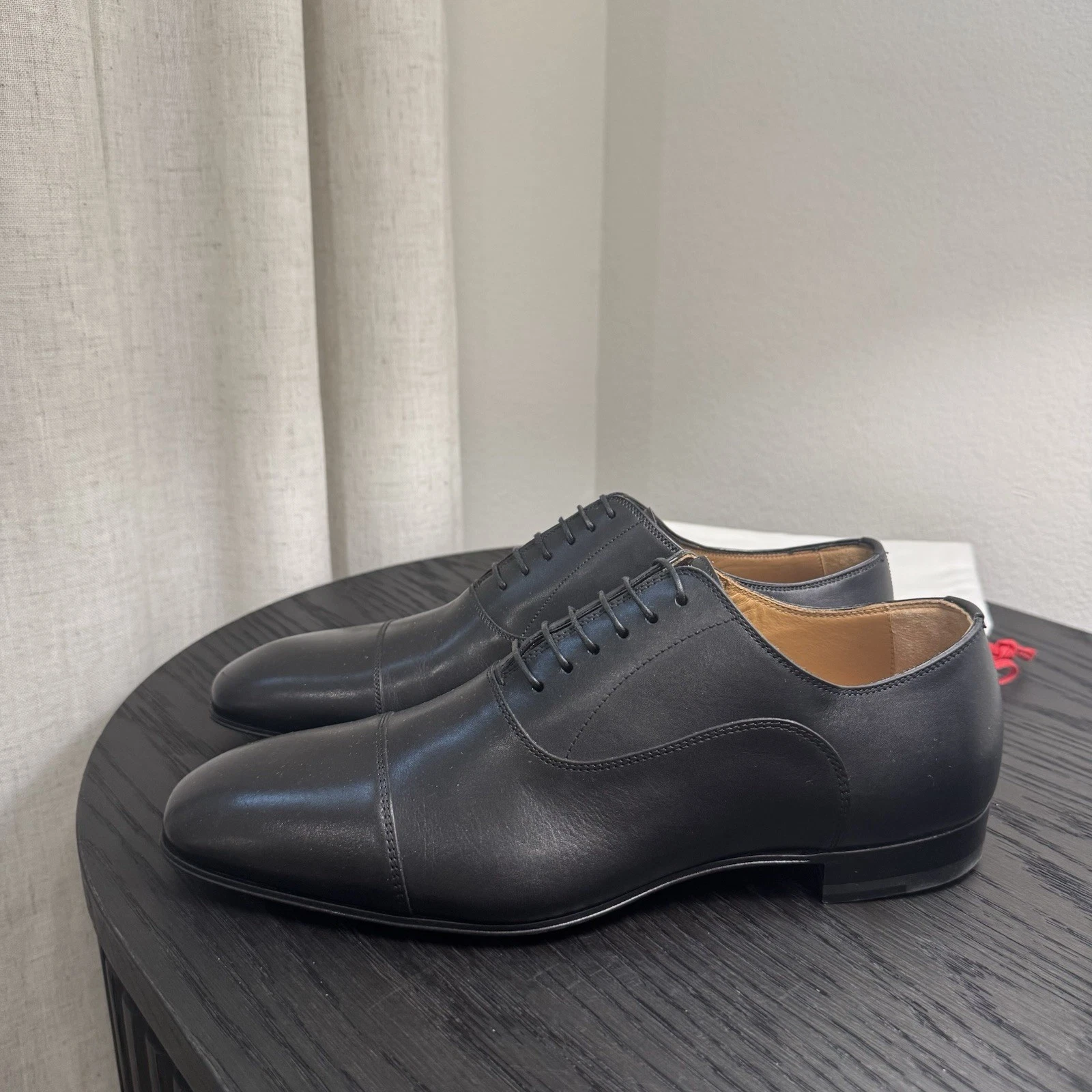Christian Louboutin — Christian Louboutin Greggo Lace-Up Dress Shoes Leather Black 41