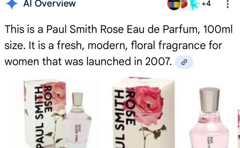 Paul Smith Rose Eau de Parfum Spray 100ML 3.3 FL OZ Made In France