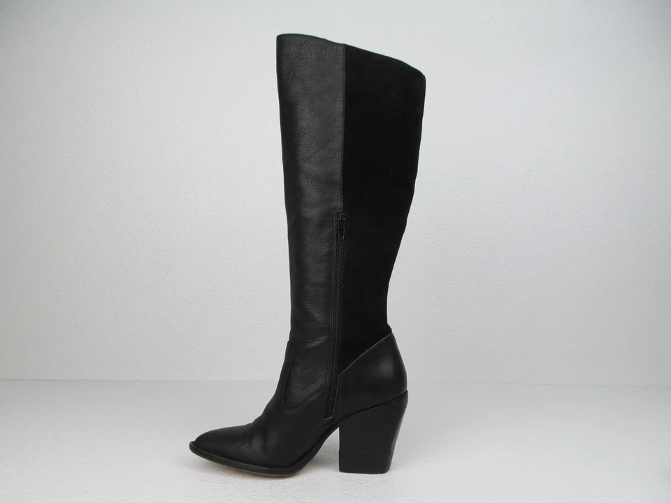 Sole Society Maja Black Leather Knee-High Boots Women's Size 7M - Image 4 of 4