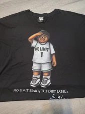 TDL No Limit Bear Dirty Label T shirt XXL Black Streetwear POLO Master P